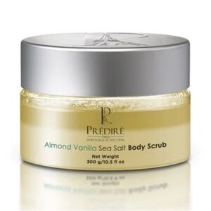 Prédiré Almond Vanilla Sea Salt Body Scrub - Cream & Silver